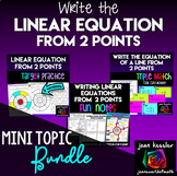 Writing the Linear Equation from 2 Points Mini Bundle