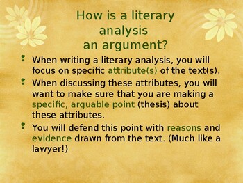 a guide to writing the literary analysis essay