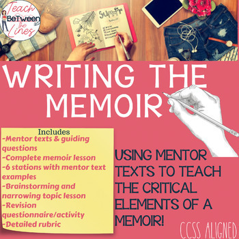 Preview of Memoir Writing - Complete Unit with Stations and Mentor Texts Distance Learning