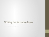 Writing the Narrative Essay: Tips on Organization and Structure