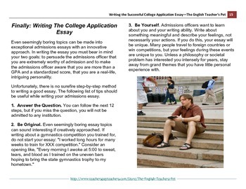 graduate school application essay