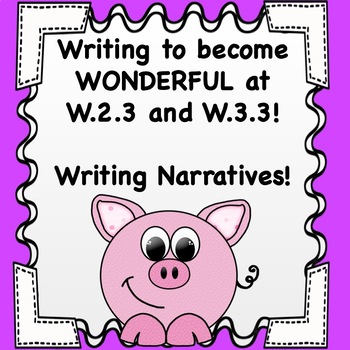 Preview of Writing Narratives - Writing to Become Wonderful Set #1 - Transitional Words