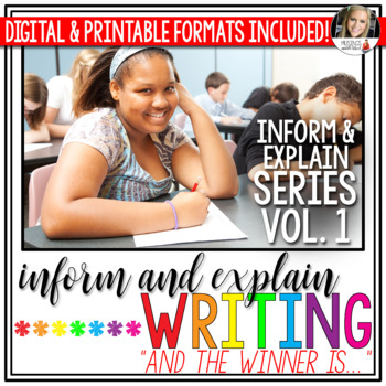 Preview of Writing to Inform and Explain Unit (Vol. 1) - Digital and Printable