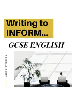 Preview of Writing to Inform based on a New Project | GCSE Question | Best Sample Answers