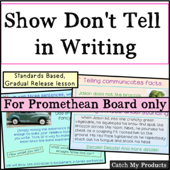 Preview of Show Don't Tell Writing for PROMETHEAN Board