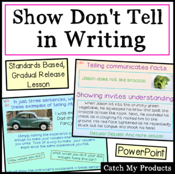 Preview of Show Don't Tell Writing