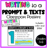Writing to a Prompt and Texts Posters