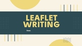 Writing to inform - Leaflet Writing Lessons