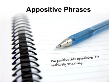 Preview of Writing with Appositive Phrases Bundle