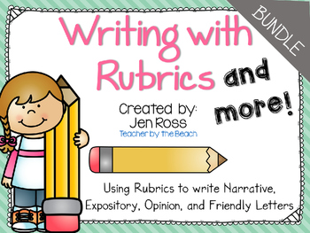 Preview of Writing with Rubrics and More! {BUNDLE}