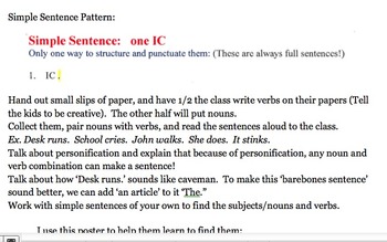 Preview of Writing with Simple, Compound, and Complex Sentences