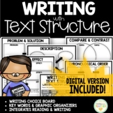 Writing with Text Structure Guide | Distance Learning Compatible