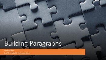 Preview of Writing4Mastery - Building Paragraphs