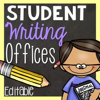 Preview of Student Writing Offices-EDITABLE