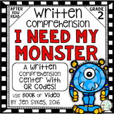 Written Comprehension - I Need My Monster with QR code mCl