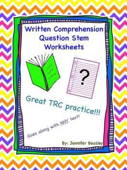 Preview of Written Comprehension Worksheets--Freebie