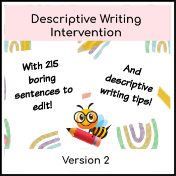 Preview of Written Expression Intervention for RTI & Sped: Adding Details & Revising, V. 2