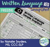 Written Language Snapshot for SLPs - Freebie