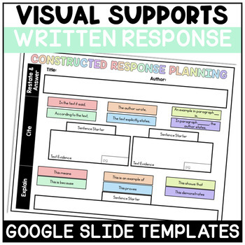 Preview of Written Response Google Slides™ Templates