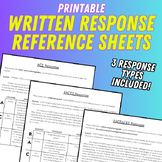 Written Response Reference Guides (Printable) - ACE, RACES