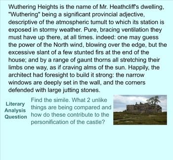 Preview of Wuthering Heights Grammar Passages