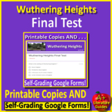 Wuthering Heights TEST Printable Copies + SELF-GRADING GOO