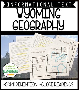 Preview of Wyoming Physical Geography Close Reading