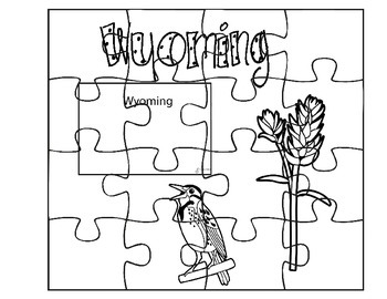 Wyoming State Fact Puzzles by AJ Bergs TPT