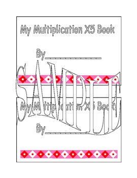 Preview of X 5 multiplication book