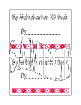 Preview of X 9 Multiplication Book