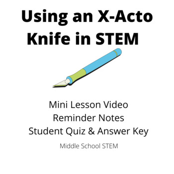Using an Xacto Knife Written Lesson Plan by Miss D's Art Mart