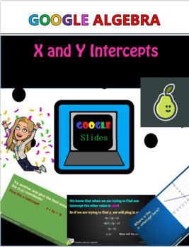 Preview of X and Y Intercepts Pear Deck Google Slides Lesson Distance Learning