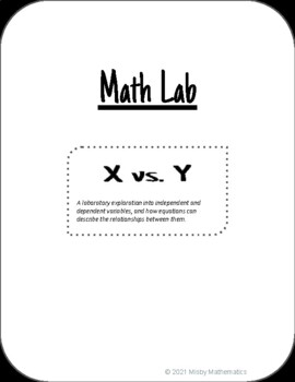 Preview of X vs Y: A Variable Recording and Graphing Lab