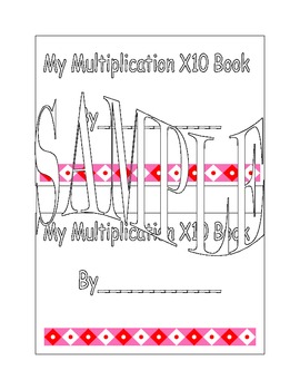 Preview of X10 Multiplication Book