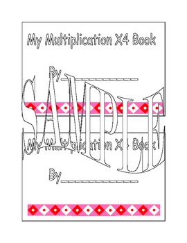 Preview of X4 Multiplication Book