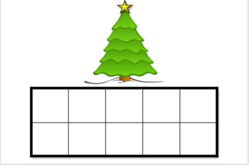 Preview of XMAS Tree Ten Frames! Holiday Math resource