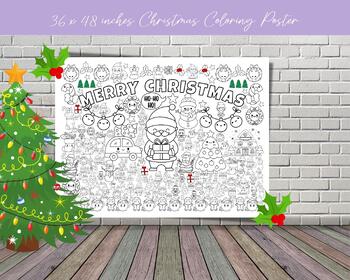 GIANT Christmas Coloring Poster