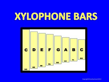 Preview of XYLOPHONE - Full Octave Scale w Moveable Notes--Create your Own Version! 22pages