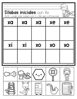 Xa Xe Xi Xo Xu Actividad de clasificación by La Maestra Pati Bilingue
