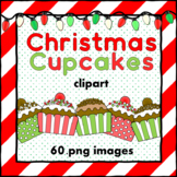 Xmas Cupcakes Clipart Collection - 60 .png images