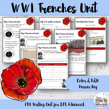 Preview of World War One Activities - WW1 Unit ESL/EFL