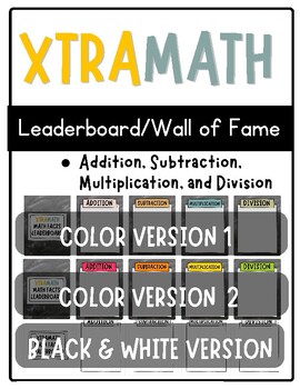Preview of XtraMath | Leaderboard | Wall of Fame