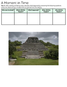 Preview of Xunantunich Belize Short Unit Study on Mayan Ruins
