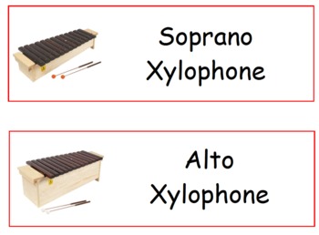 Preview of Xylophone Labels