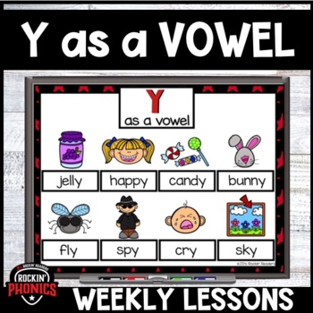 Preview of Science of Reading Y as a Vowel | Long Vowel Worksheets | Long Vowel Games