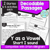 Y as a Vowel Short I Sound Decodable Reading Passages- Ort