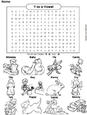 Y as a Vowel Activity: Word Search Worksheet