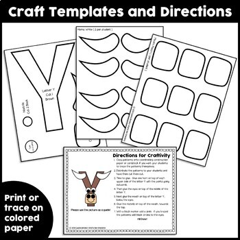 Letter Y Craft | Yak Craft | Alphabet Crafts | Uppercase Letter Activities