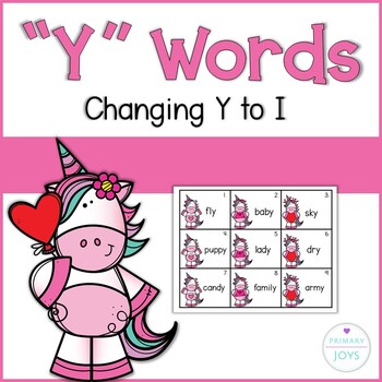 Preview of "Y" words - (adding -s or -es to "Y" ending words)