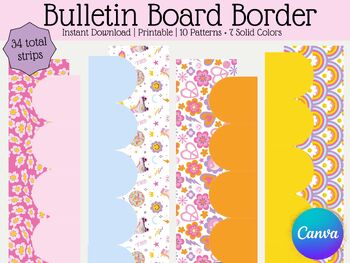 Preview of Y2K Classroom Borders, Bulletin Board Border, Retro Rainbow Smiley Face